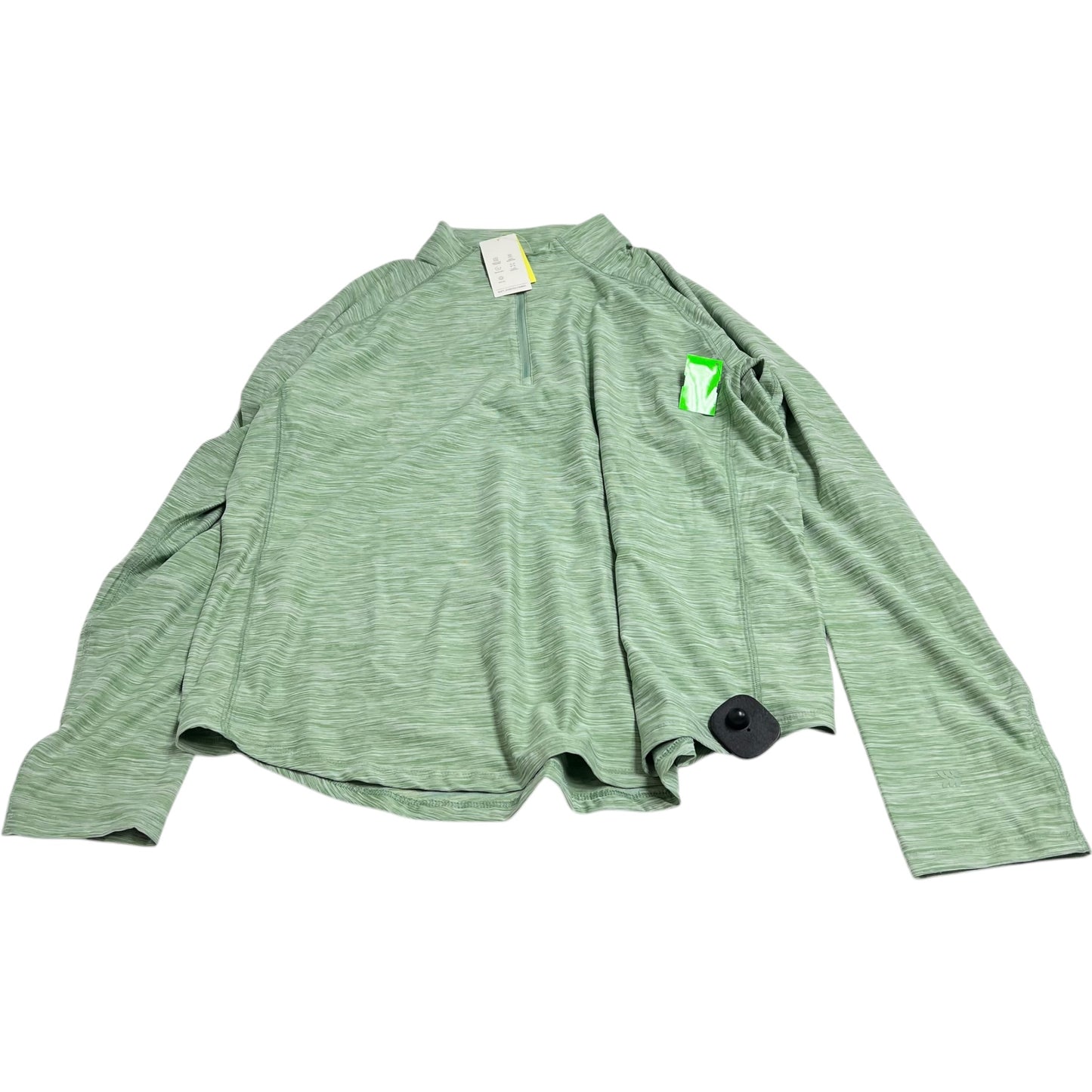 Athletic Top Long Sleeve Collar By All In Motion In Green, Size: Xl