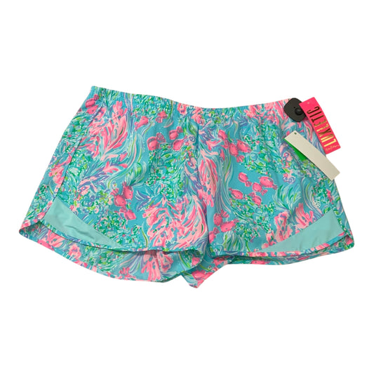 Shorts Designer By Lilly Pulitzer In Blue & Pink, Size: Xl