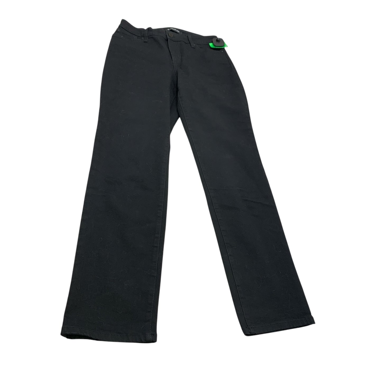 Jeans Straight By Bandolino In Black Denim, Size: 6