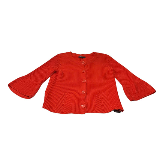 Sweater Cardigan By Jones New York In Red, Size: L