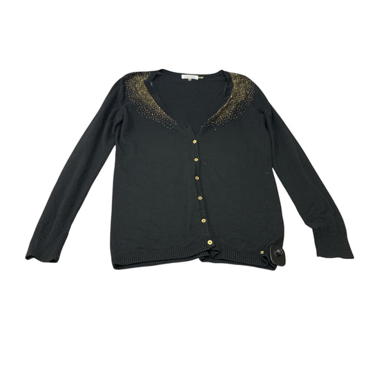 Cardigan By Calvin Klein In Black & Gold, Size: S