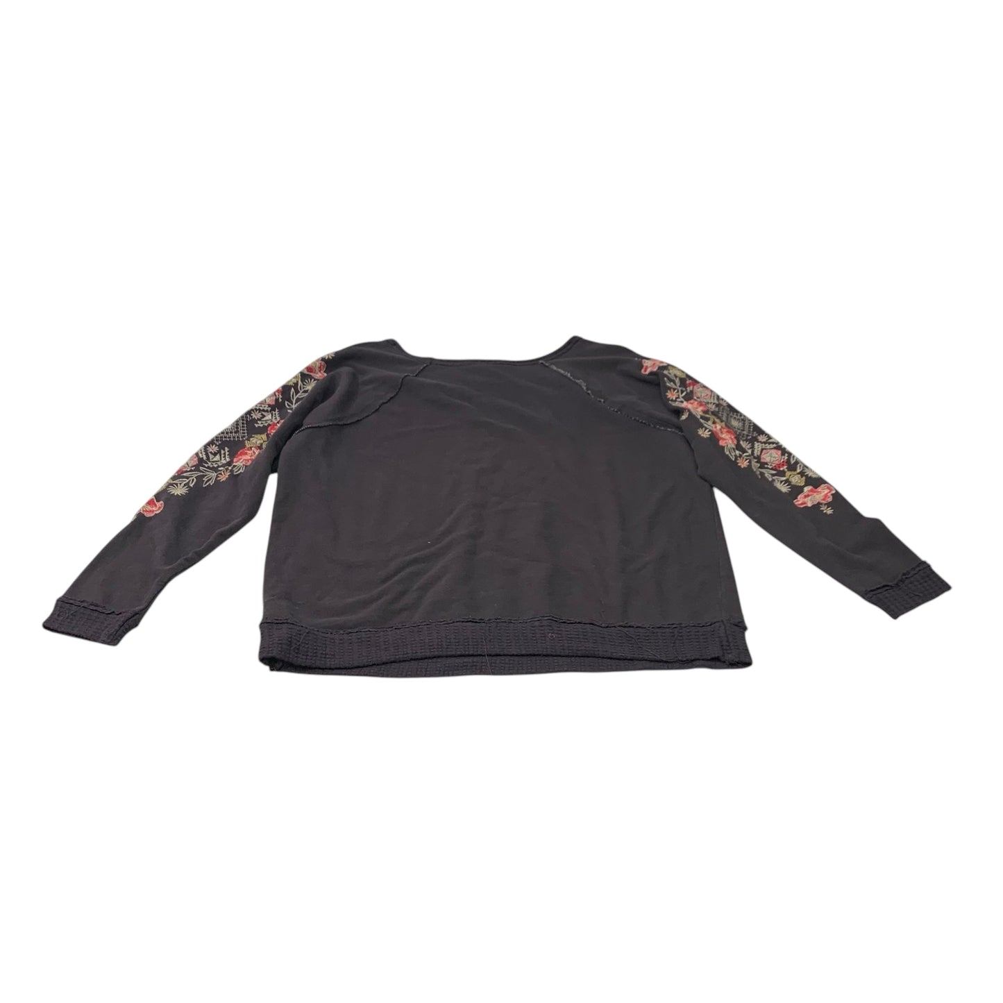 Top Long Sleeve By Knox Rose In Grey, Size: Xl