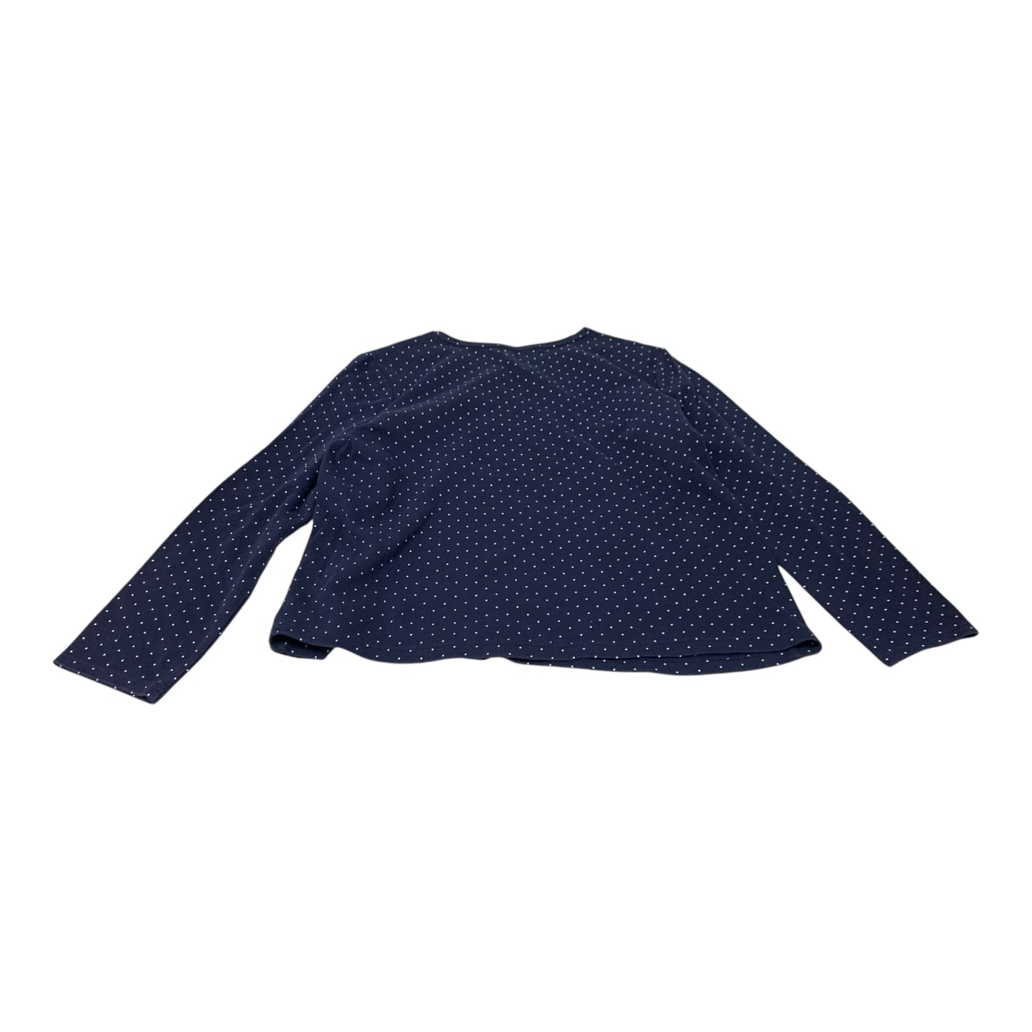 Top Long Sleeve By Croft And Barrow In Polkadot Pattern, Size: Xl