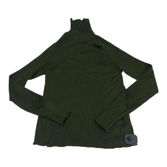 Top Long Sleeve By Zara In Green, Size: L