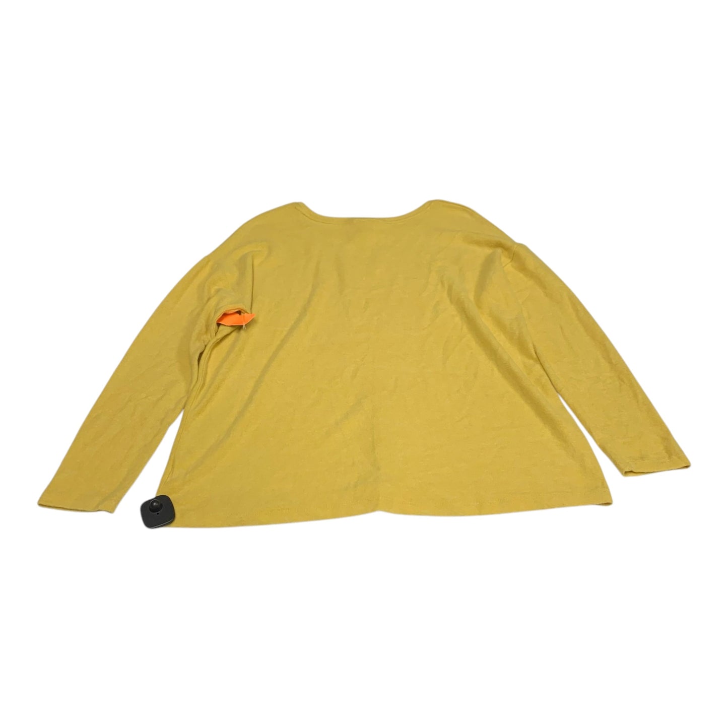 Top Long Sleeve Basic By A New Day In Yellow, Size: Xl