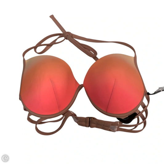 Swimsuit Top By Shade & Shore In Orange & Pink, Size: L