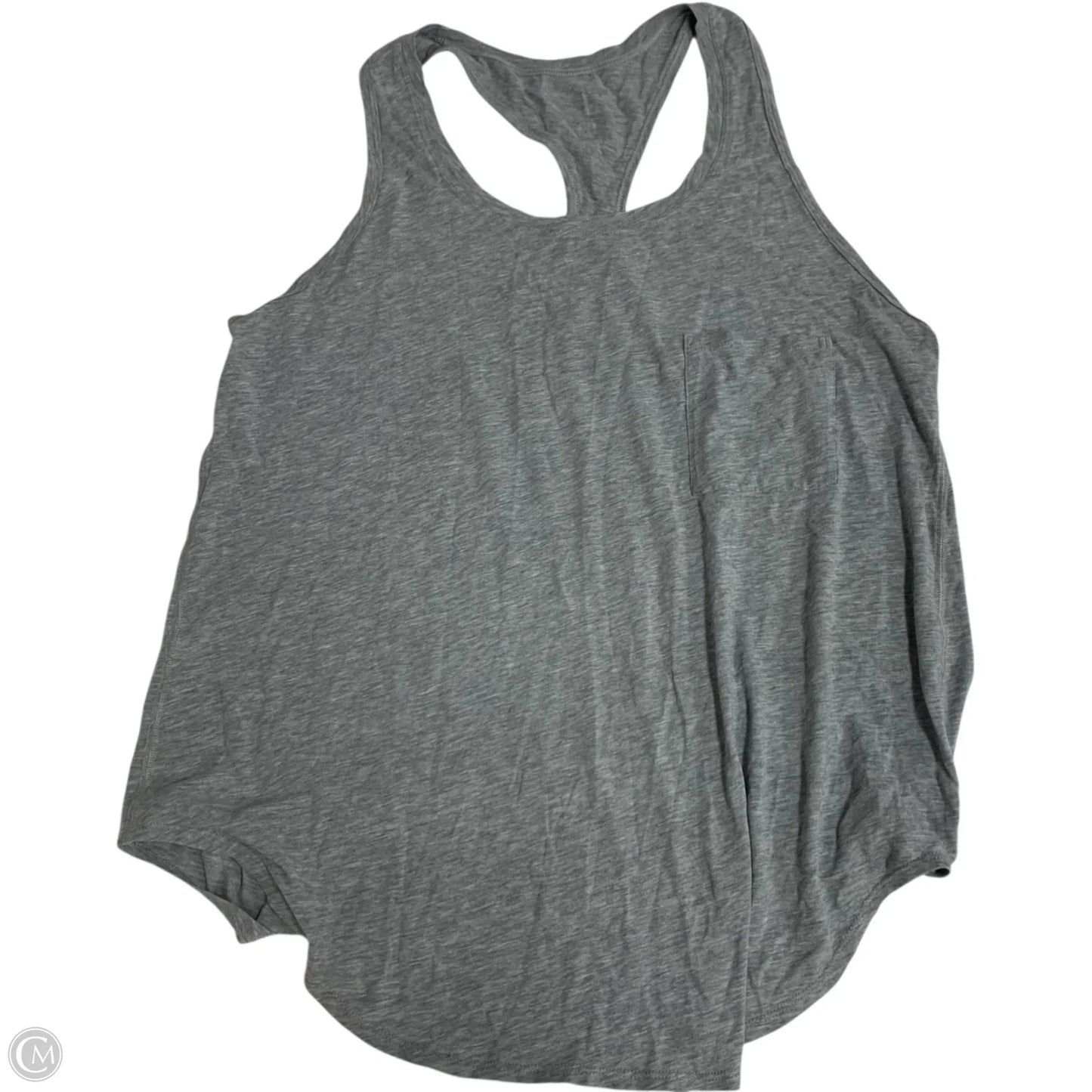 Athletic Tank Top By Lululemon In Grey, Size: M