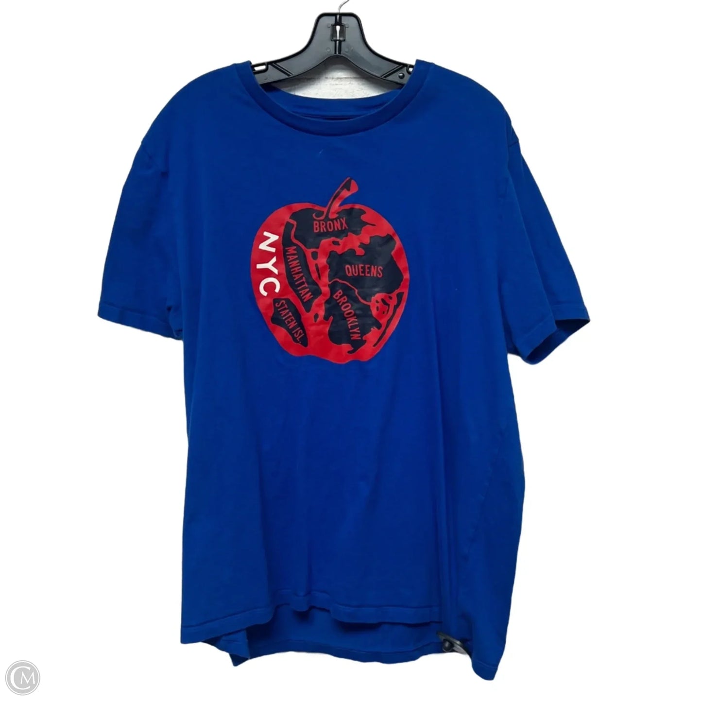 Top Short Sleeve By Gap In Blue & Red, Size: Xl