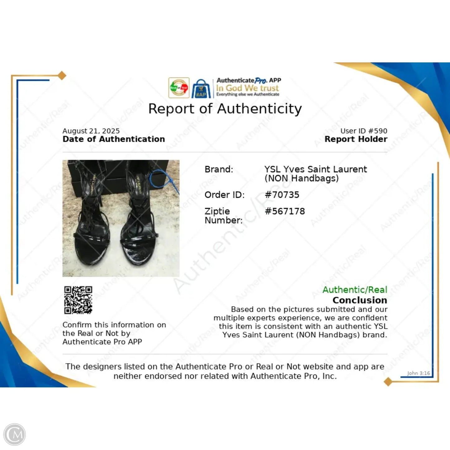 Sandals Luxury Designer By Yves Saint Laurent In Black, Size: 9.5