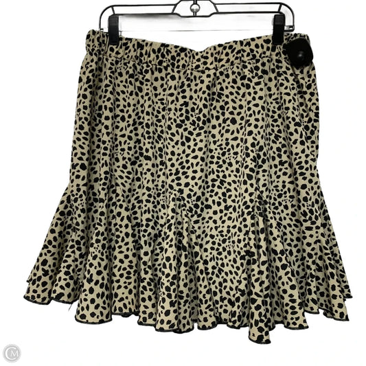 Skirt Mini & Short By Shein In Animal Print, Size: 2x