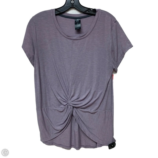 Athletic Top Short Sleeve By Champion In Purple, Size: M