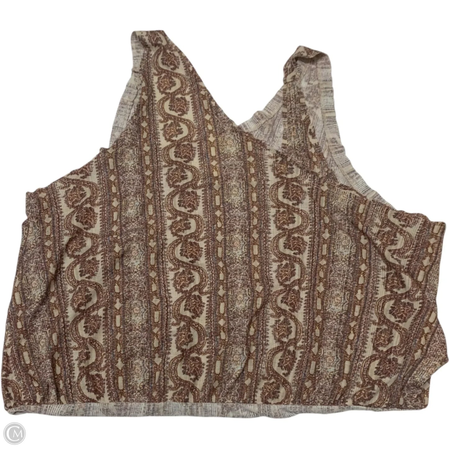 Top Sleeveless By Free People In Brown, Size: M