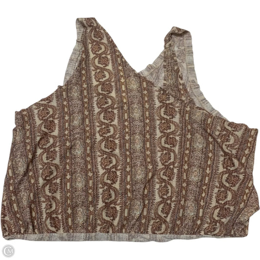 Top Sleeveless By Free People In Brown, Size: M