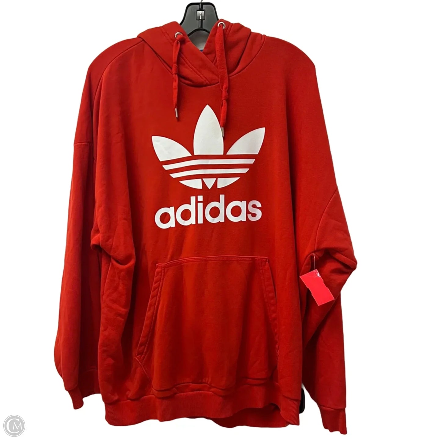 Athletic Sweatshirt Hoodie By Adidas In Red, Size: Xl