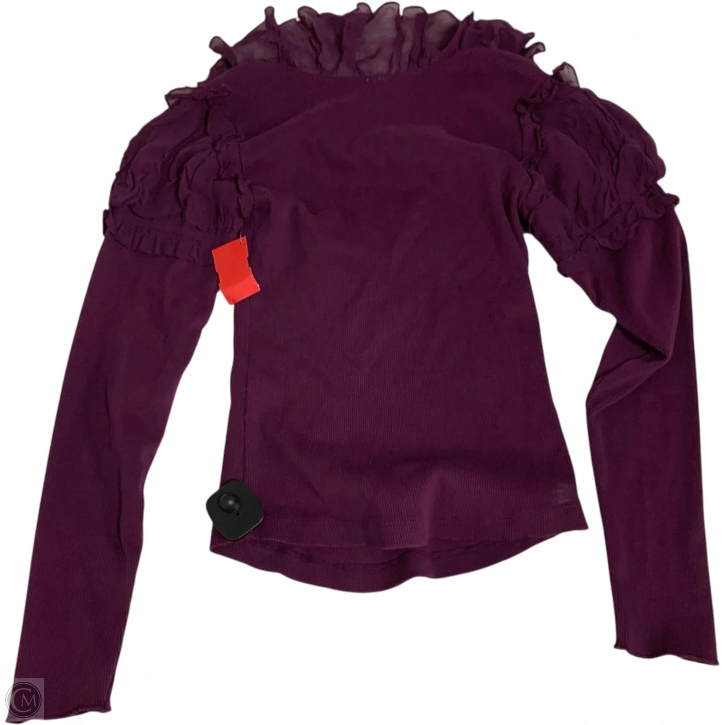 Top Long Sleeve By Anthropologie In Purple, Size: Xs