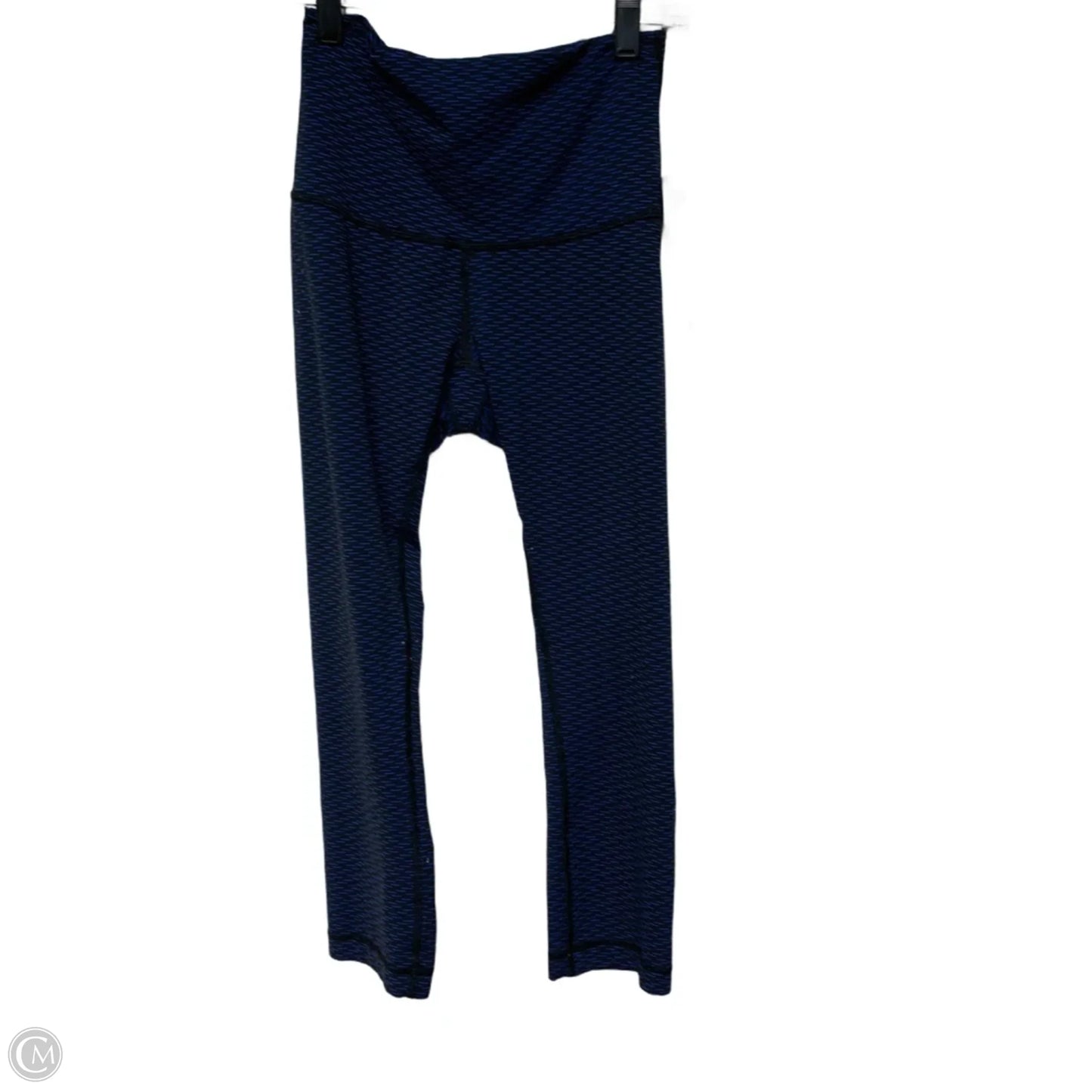 Athletic Leggings Capris By Lululemon In Black & Blue, Size: S