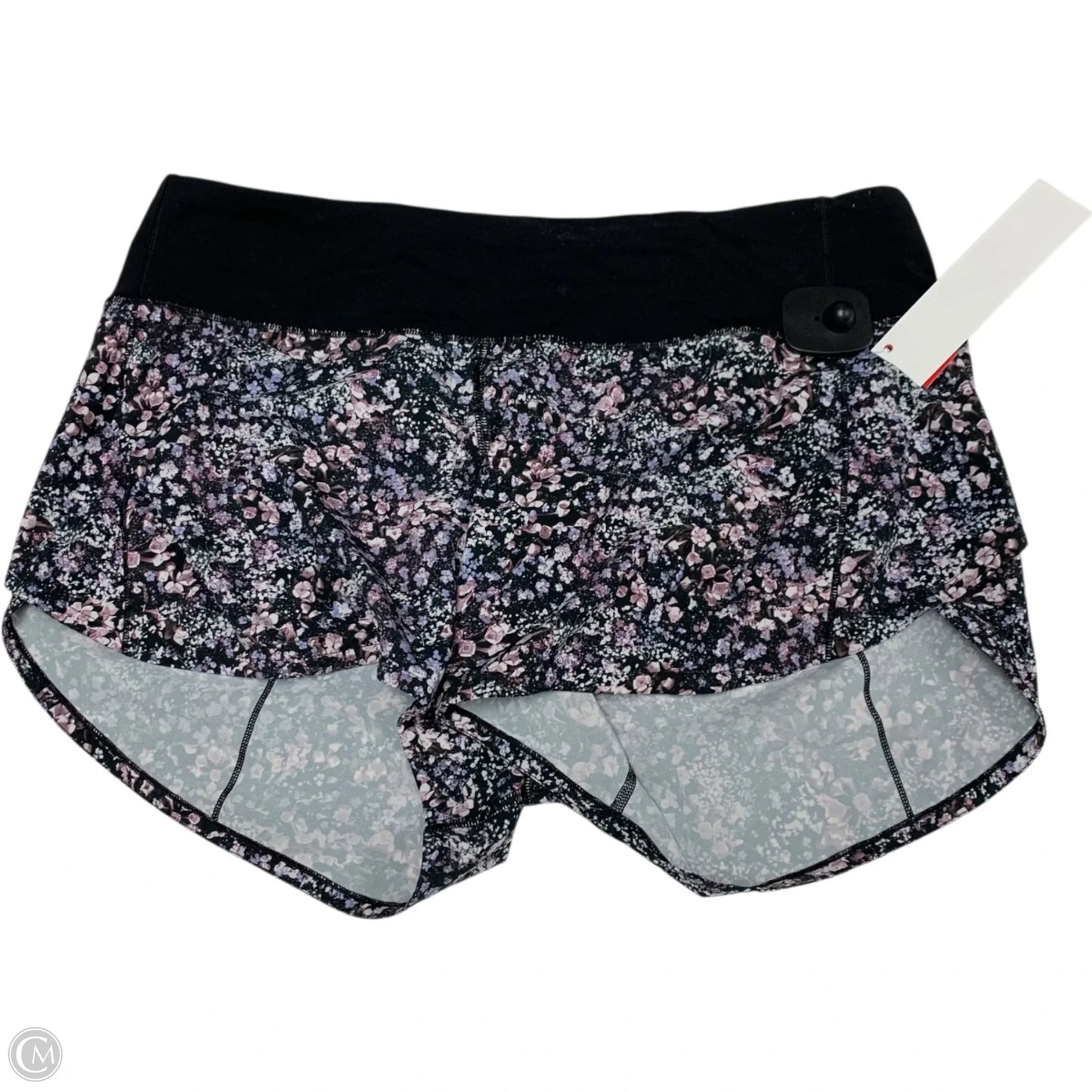 Athletic Shorts By Lululemon In Black & Purple, Size: M