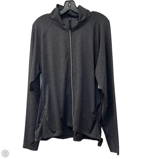 Athletic Jacket By All In Motion In Grey, Size: 1x