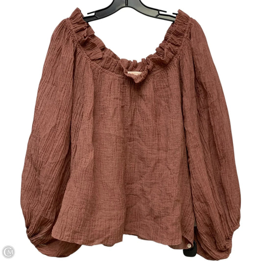 Top Long Sleeve Designer By Tory Burch In Pink, Size: Xs