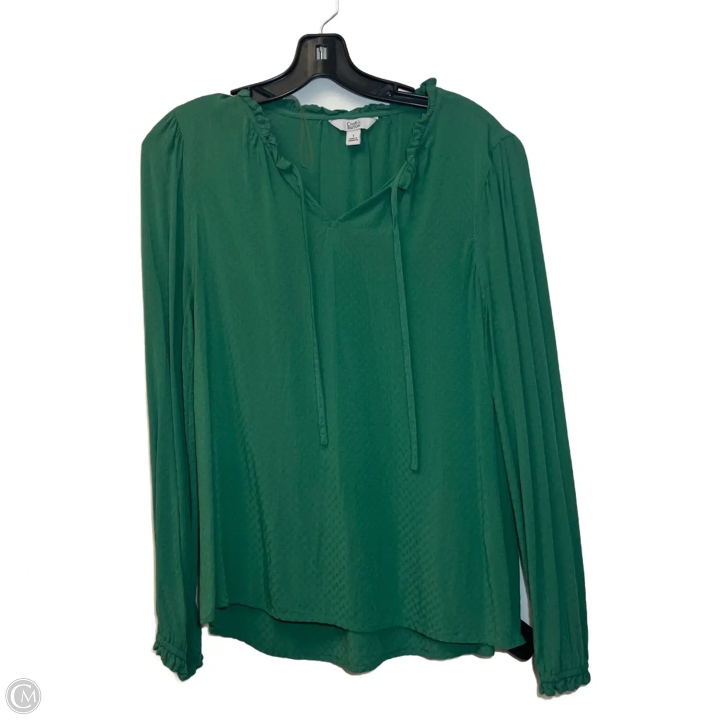 Top Long Sleeve By Croft And Barrow In Green, Size: S