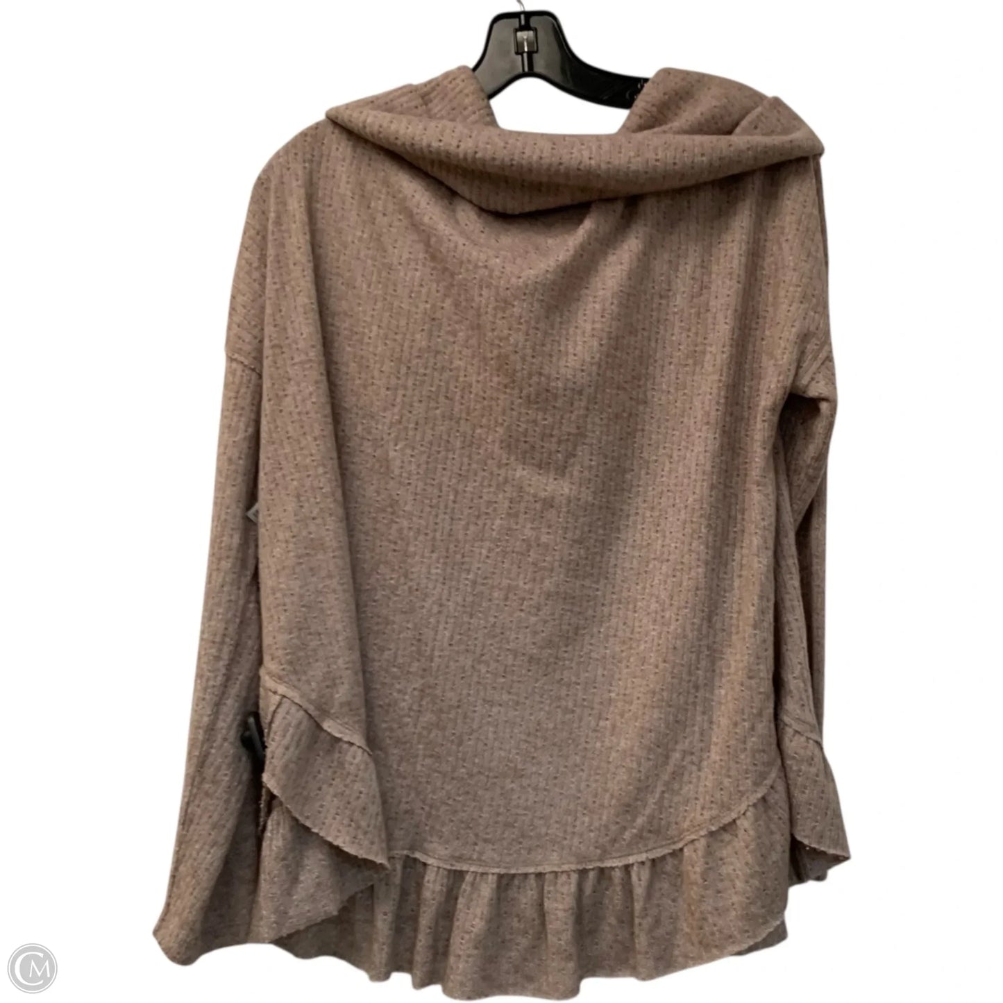 Top Long Sleeve By Maeve In Tan, Size: M