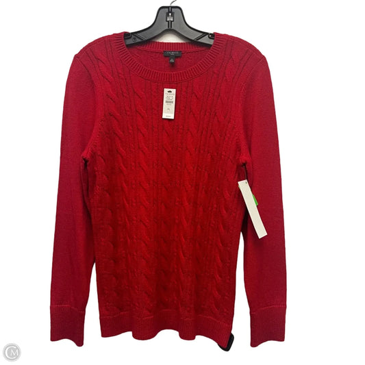 Sweater By Talbots In Red, Size: Lp