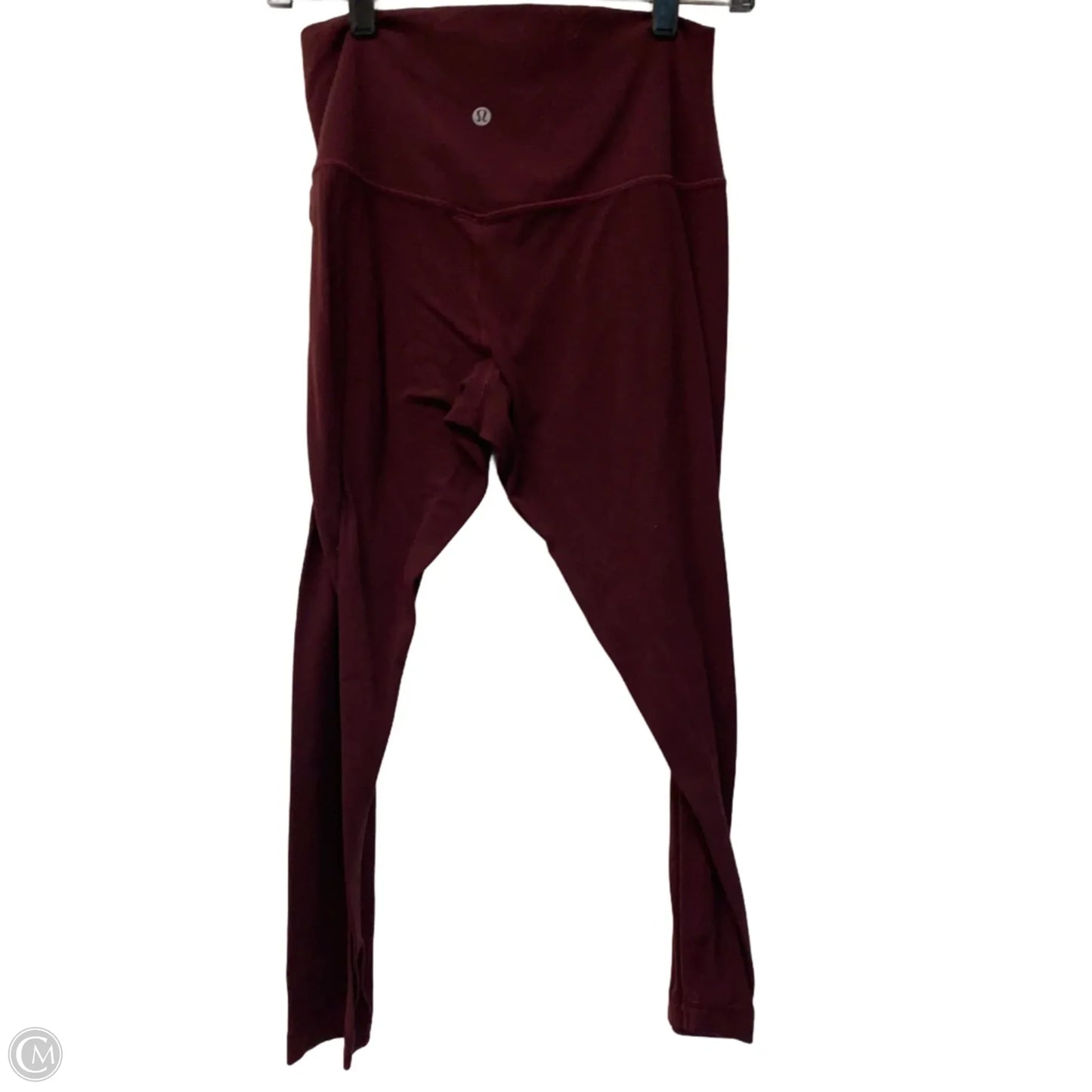 Athletic Leggings Capris By Lululemon In Maroon, Size: M