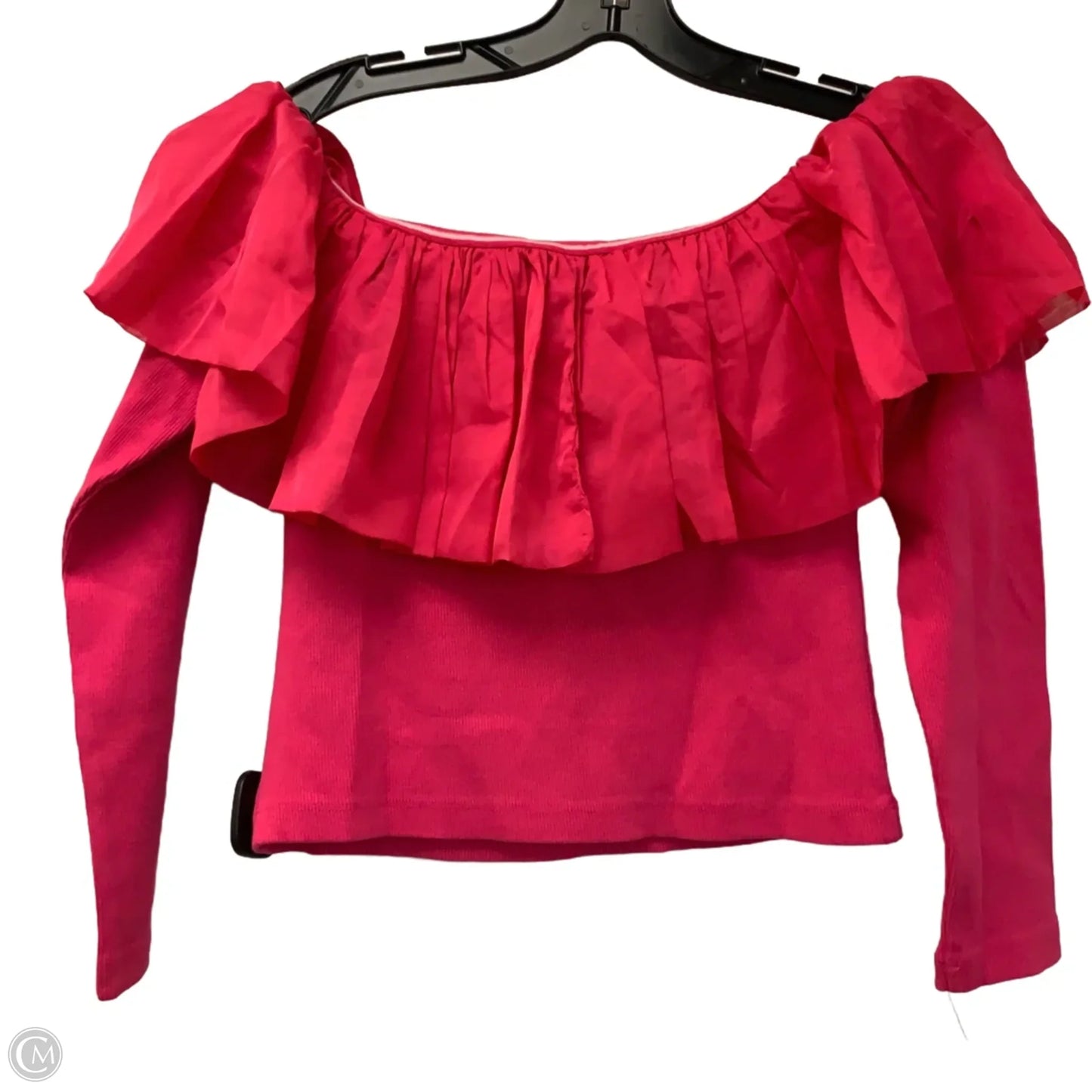 Top Long Sleeve By Anthropologie In Pink, Size: M