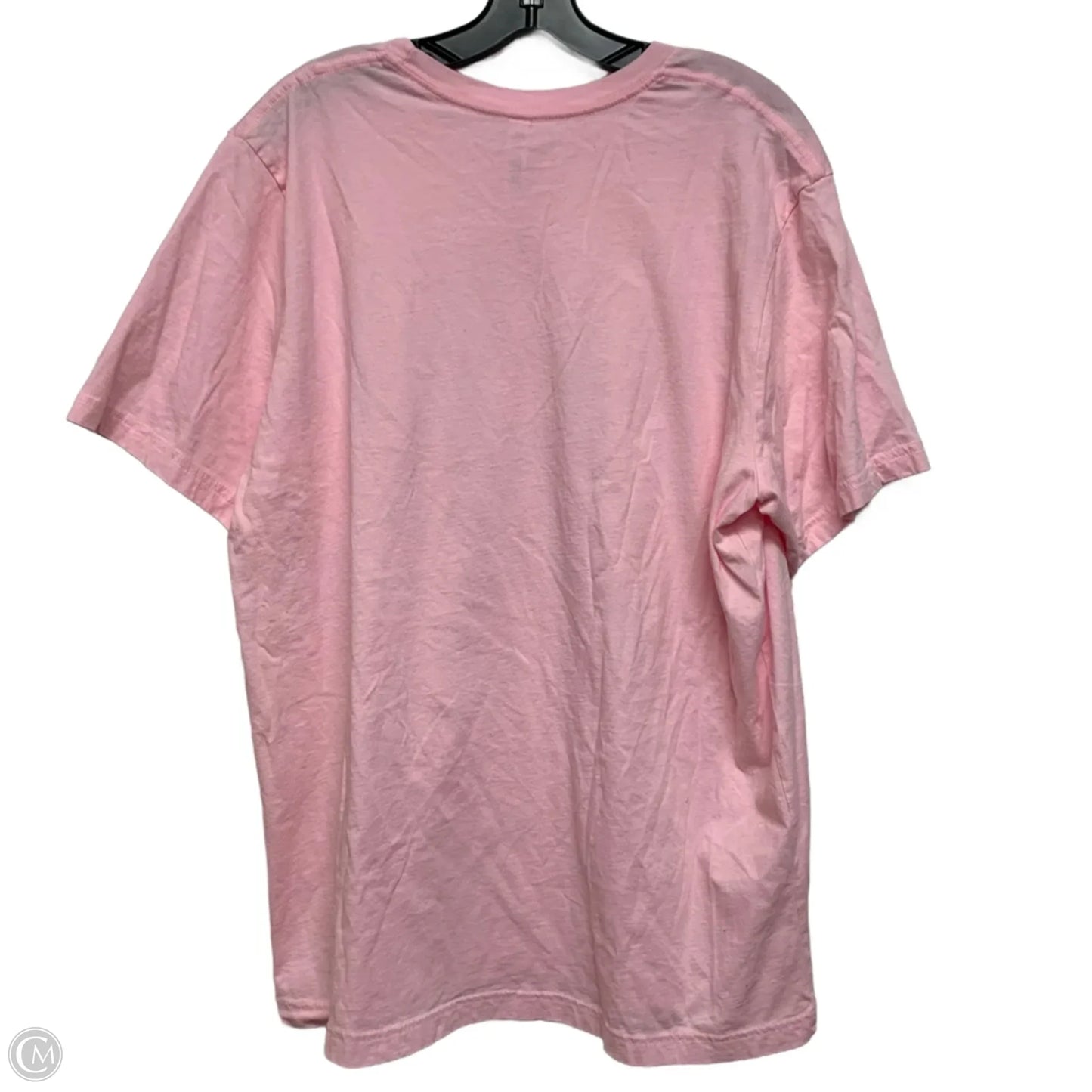 Top Short Sleeve By Bella + Canvas In Pink & Red, Size: 2x