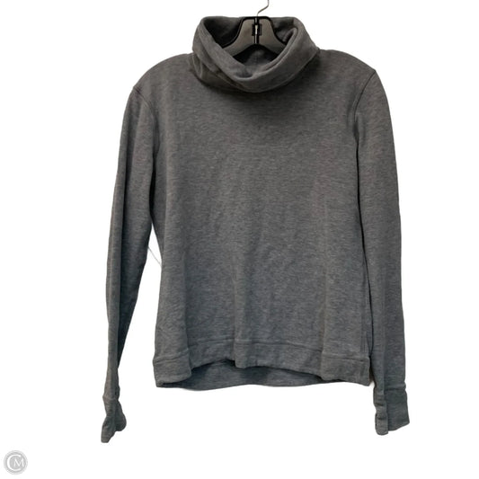 Athletic Top Long Sleeve Collar By Lululemon In Grey, Size: S