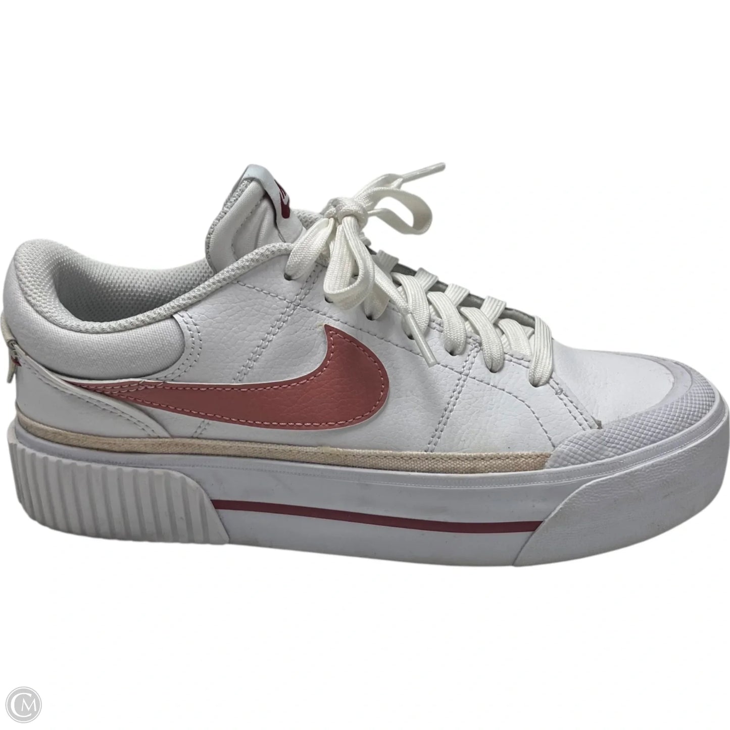Shoes Sneakers Platform By Nike In Pink & White, Size: 7.5