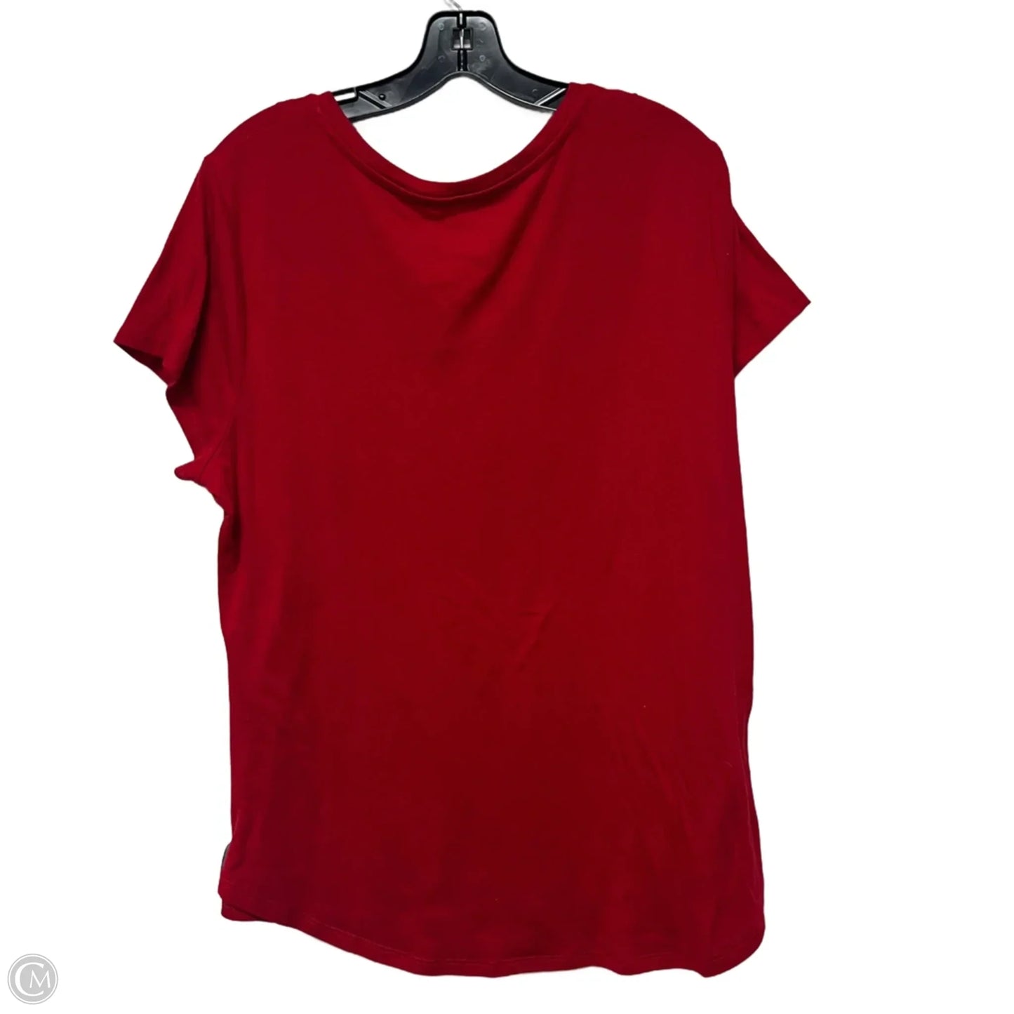 Top Short Sleeve By Apt 9 In Red, Size: Xl