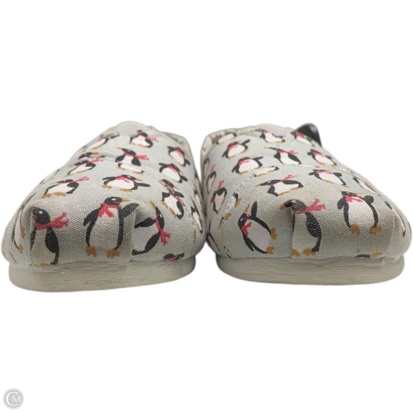 Shoes Flats By Toms In Grey & Red, Size: 8.5