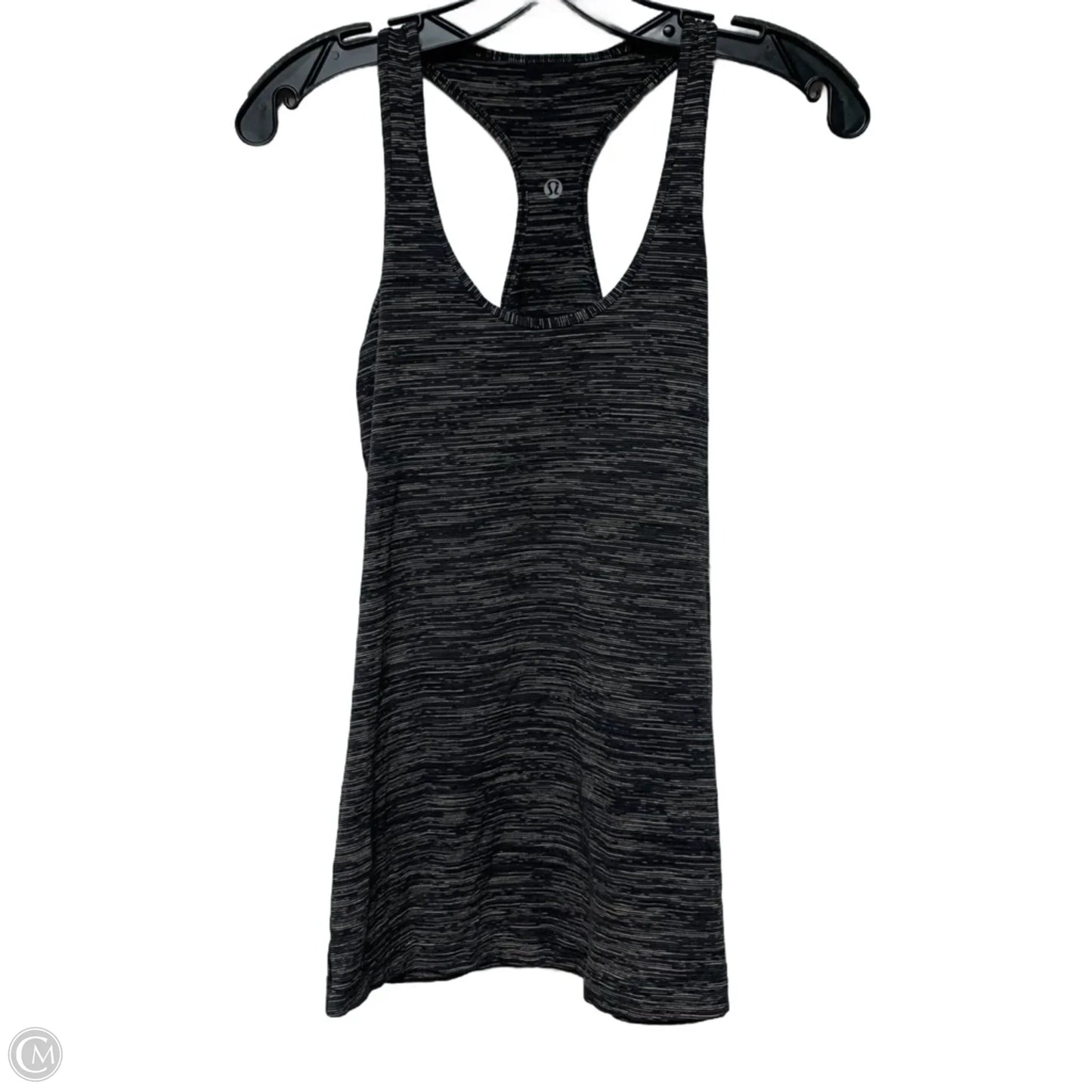 Athletic Tank Top By Lululemon In Cream & Grey, Size: M