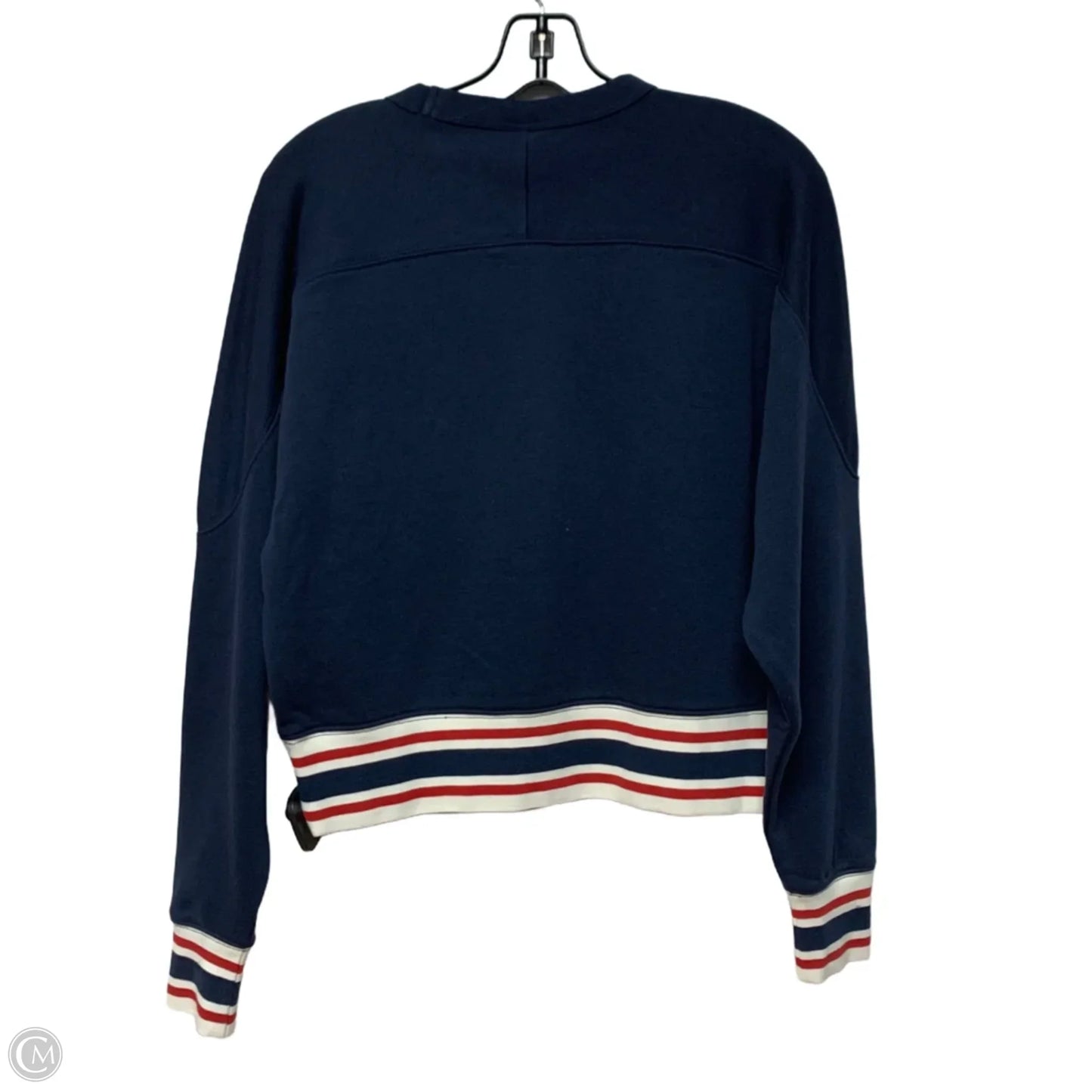 Sweatshirt Crewneck By Champion In Blue & Red & White, Size: Xs