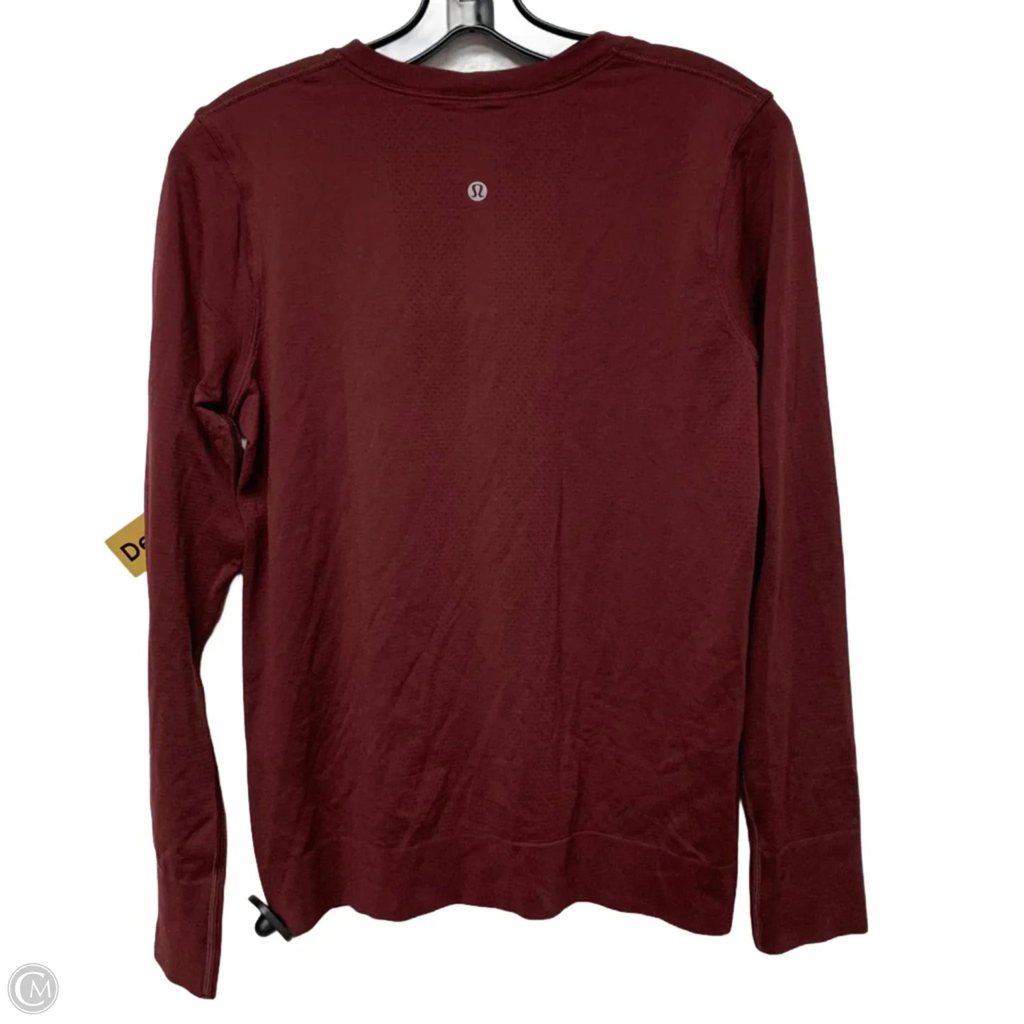 Athletic Top Long Sleeve Crewneck By Lululemon In Red, Size: S