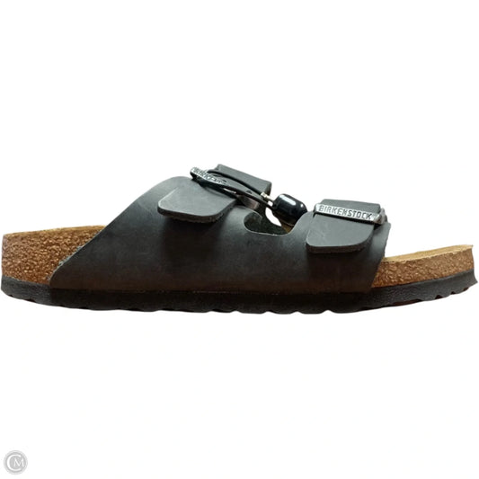 Sandals Flats By Birkenstock In Grey, Size: 5