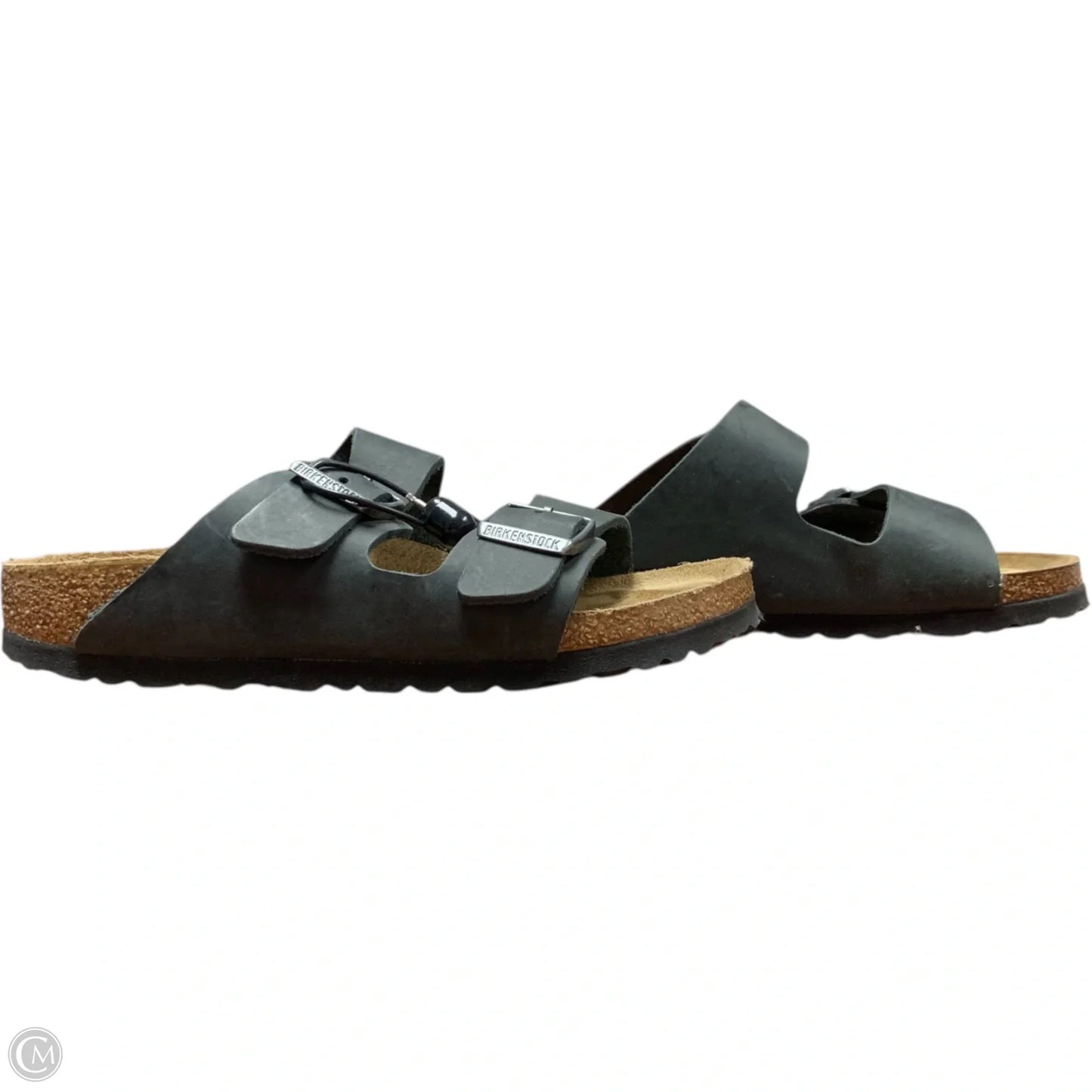 Sandals Flats By Birkenstock In Grey, Size: 5