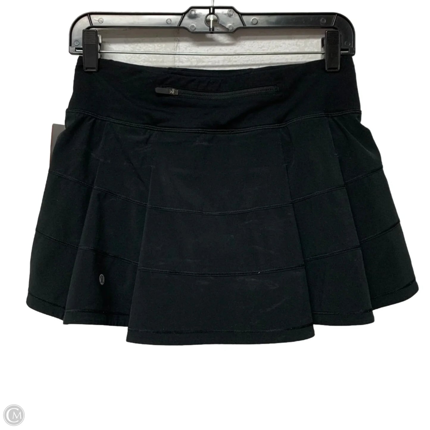 Athletic Skort By Lululemon In Black, Size: S
