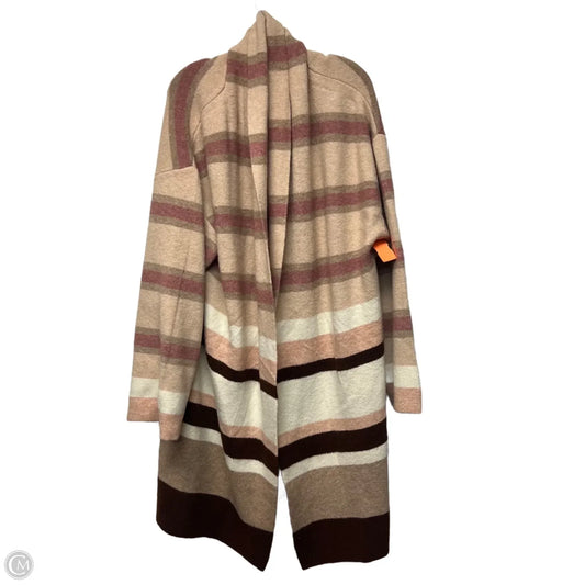 Sweater Cardigan By Anthropologie In Brown & Pink, Size: Osfm