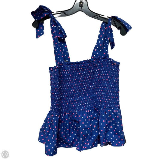 Top Sleeveless Designer By Lilly Pulitzer In Blue & Pink, Size: M
