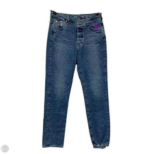 Jeans Straight By Adriano Goldschmied In Blue Denim, Size: 4