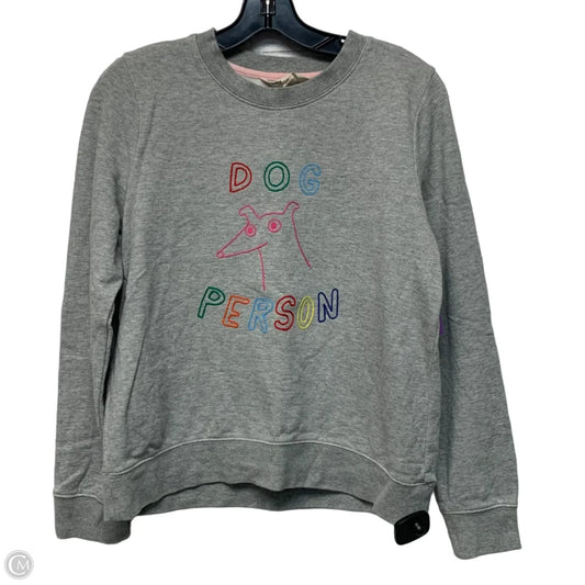 Sweatshirt Crewneck By Boden In Grey, Size: S