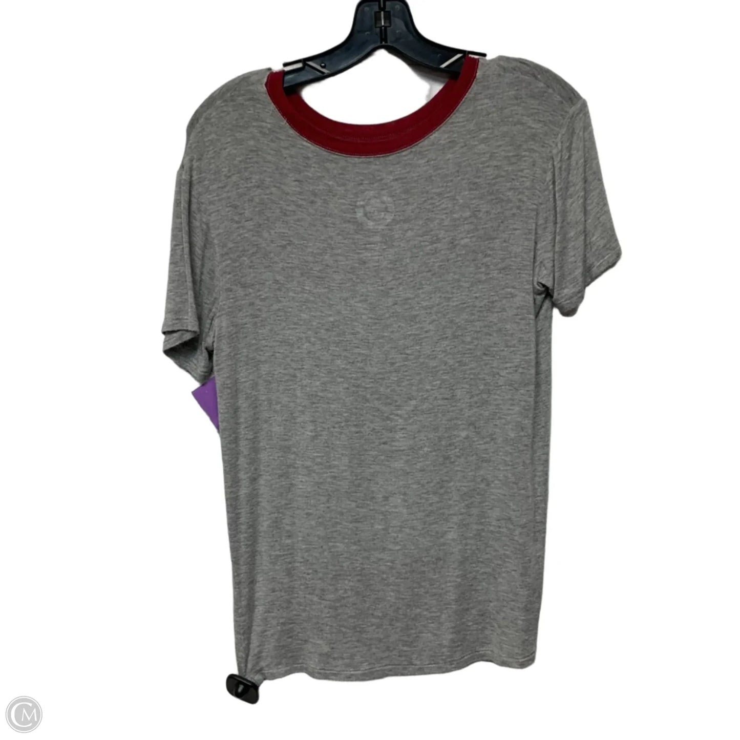 Top Short Sleeve By Smokey The Bear In Grey & Red, Size: M