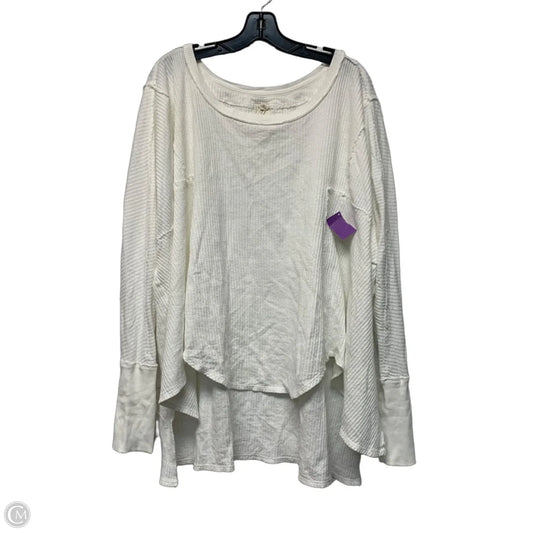 Top Long Sleeve By We The Free In White, Size: Xl