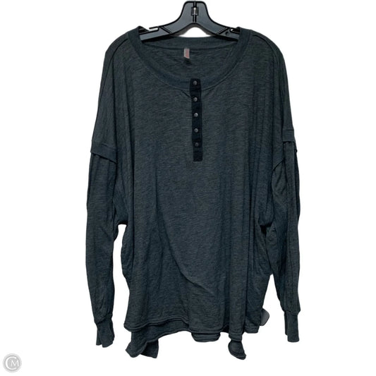 Top Long Sleeve By We The Free In Grey, Size: L
