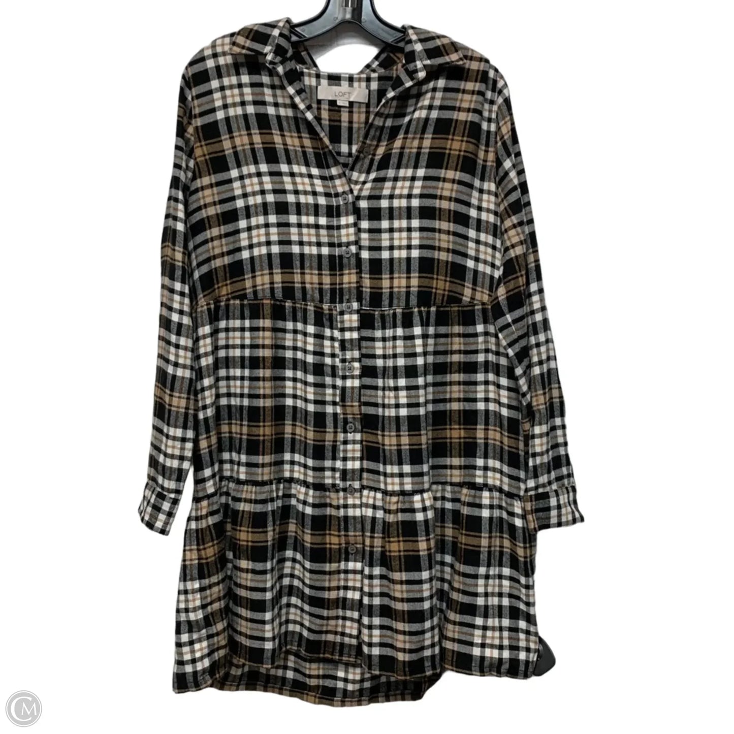 Dress Casual Short By Loft In Black & Brown, Size: M