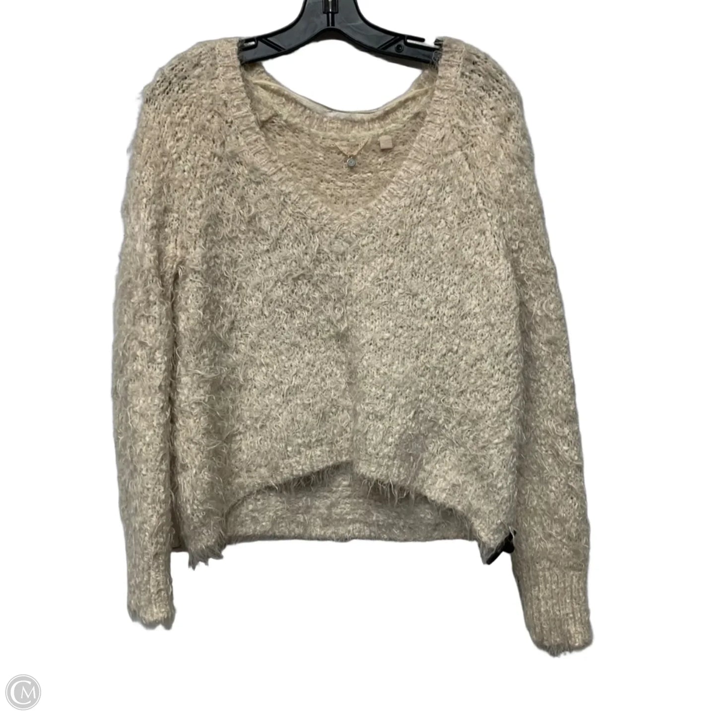 Sweater By Knitted&Knotted In Cream, Size: M