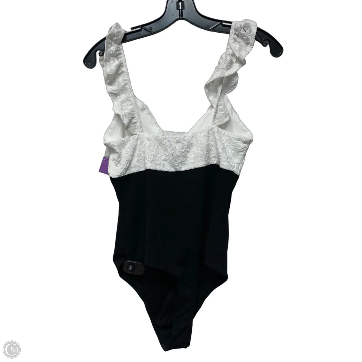 Bodysuit By Lulus In Black & White, Size: M