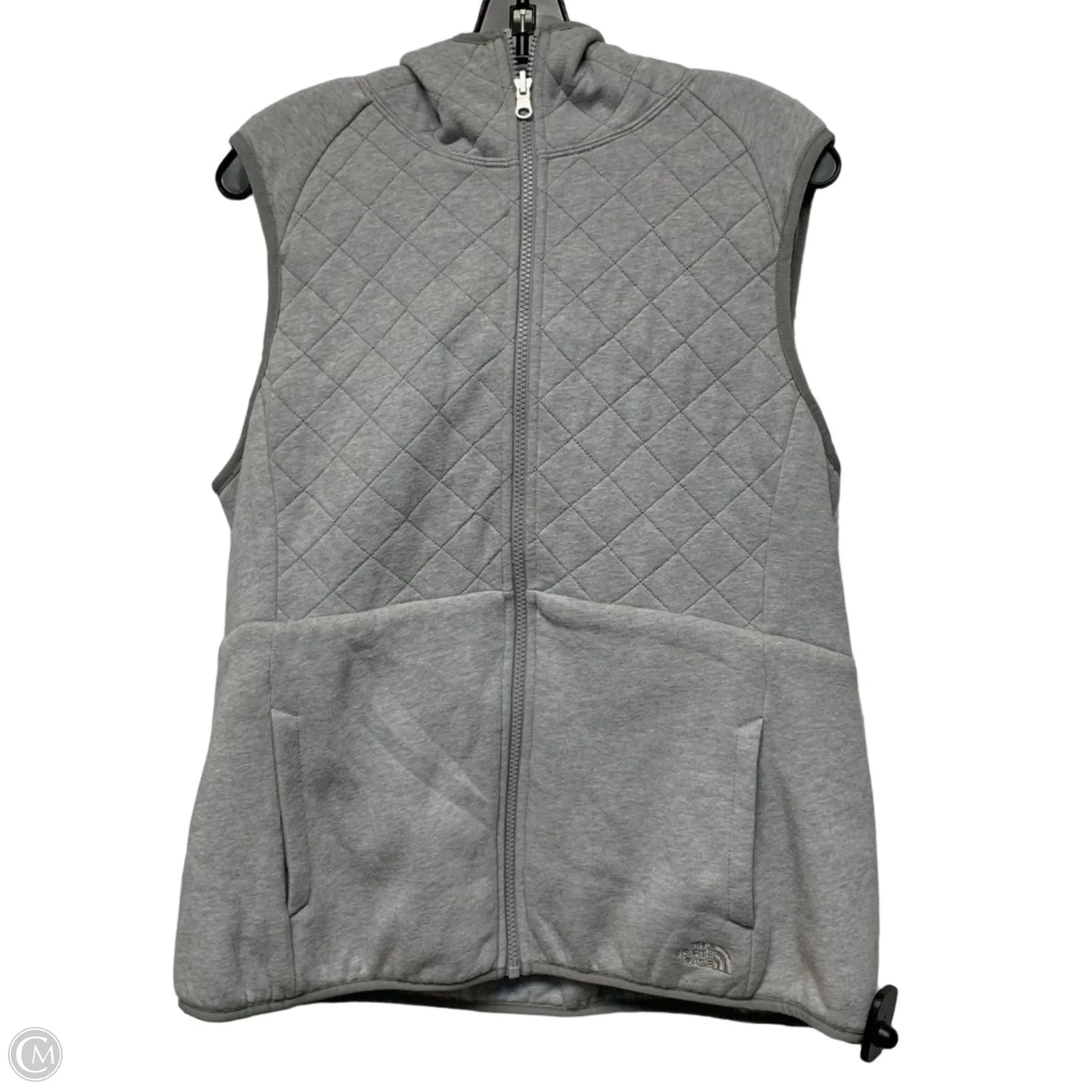 Vest Puffer & Quilted By The North Face In Grey, Size: Xl